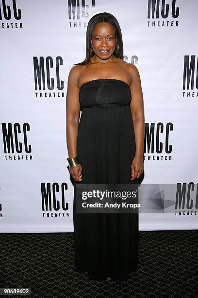 Quincy Tyler Bernstein attends the opening night of "Family Week" at Lucille Lortel Theatre on April 26, 2010 in New York City.