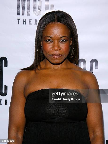 Quincy Tyler Bernstein attends the opening night of "Family Week" at Lucille Lortel Theatre on April 26, 2010 in New York City.