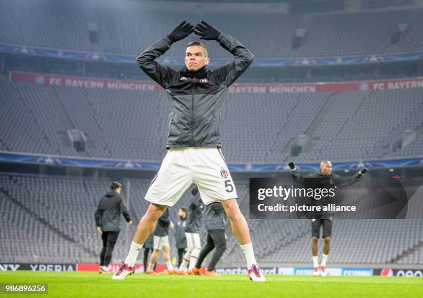 Febuary 2018, Germany, Munich: Training in the Allianz Arena before the Champions League match between FC Bayern Munich and Besiktas Istanbul....