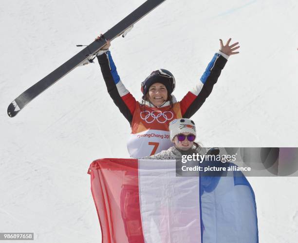 February 2018, South Korea, Pyeongchang, Olympics, Freestyle Skiing, Half-pipe, women, Bokwang Phoenix Snow Park: Marie Martinod from France...