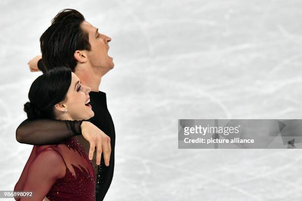 February 2018, South Korea, Gangneung: Olympics, Figure Skating, Ice Dance Free, Gangneung Ice Arena: Canada's Tessa Virtue and Scott Muir in action....