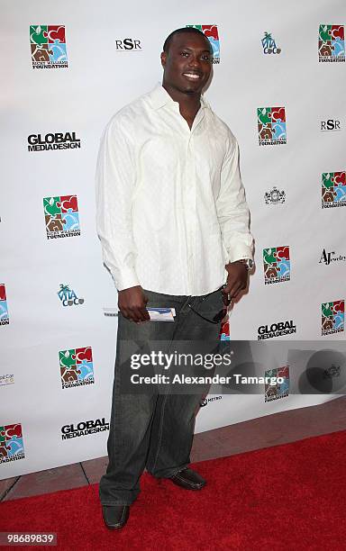 Ronnie Brown attends The Ricky Williams Foundation and ESPN's 30 for 30 premiere of 'Run Ricky Run' on April 26, 2010 in Miami Beach, Florida.