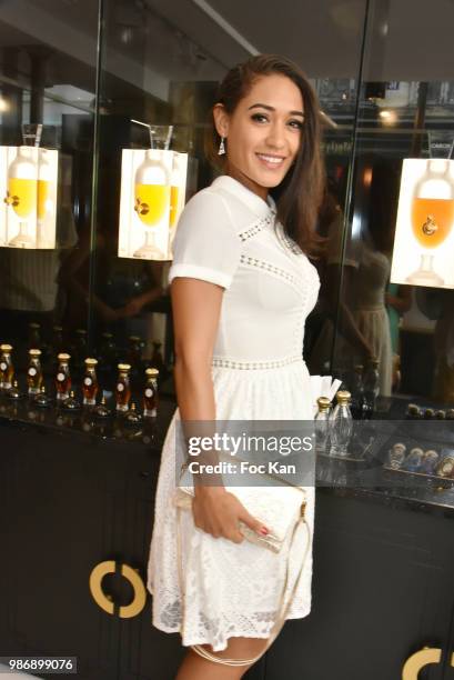 Actress Josephine Jobert attends Maison Caron - Marais Boutique Opening on June 28, 2018 in Paris, France.