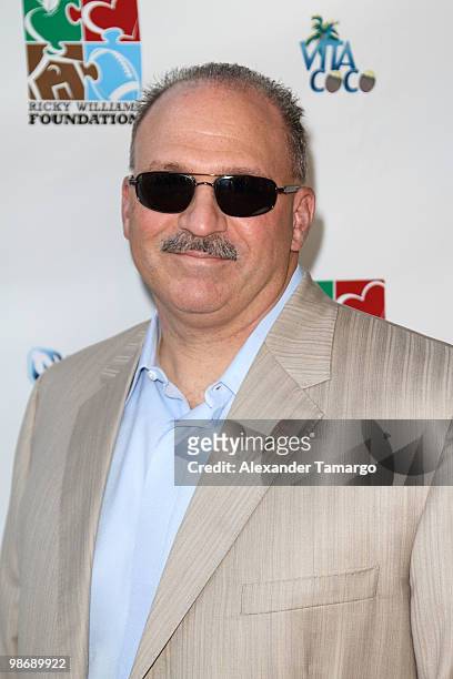 Tony Sparano attends The Ricky Williams Foundation and ESPN's 30 for 30 premiere of 'Run Ricky Run' on April 26, 2010 in Miami Beach, Florida.