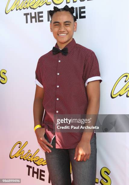 Singer Siaki Sii attends the Gen-Z Studio Brat's premiere of "Chicken Girls" at The Ahrya Fine Arts Theater on June 28, 2018 in Beverly Hills,...