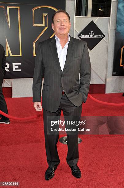 Actor Garry Shandling arrives at the "Iron Man 2" world premiere held at El Capitan Theatre on April 26, 2010 in Hollywood, California.