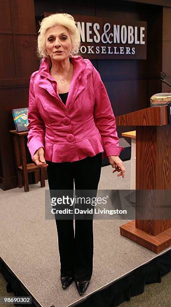 Recording artist Judy Collins attends a signing for her book/CD "Over The Rainbow" at Barnes & Noble Booksellers at The Grove on April 26, 2010 in...
