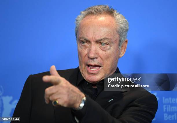 February 2018, Germany, Berlin, Berlinale, photocall, 'Don't Worry, He Won't Get Far on Foot': Actor Udo Kier. The film runs in the competition as...