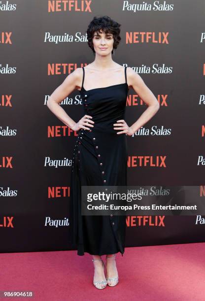 Paz Vega attends World Premiere of Netflix's Paquita Salas Season 2 on June 28, 2018 in Madrid, Spain.