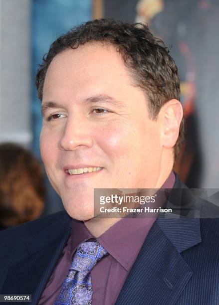 Director Jon Favreau arrives at the world premiere of Paramount Pictures & Marvel Entertainment's "Iron Man 2" held at the El Capitan Theatre on...