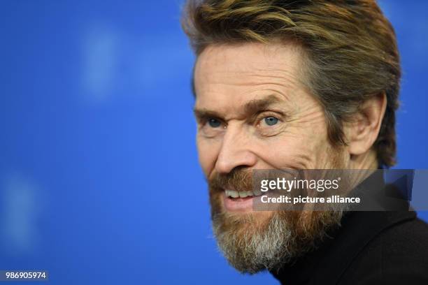 Febuary 2018, Germany, Berlin, photo session, "Sunday's Illness" , : the actor and winner of the Goldenen Ehrenbaer award, Willem Dafoe. The film is...