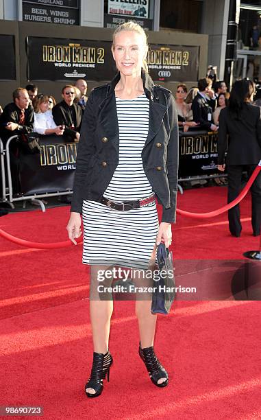 Actress Kelly Lynch arrives at the world premiere of Paramount Pictures & Marvel Entertainment's "Iron Man 2" held at the El Capitan Theatre on April...