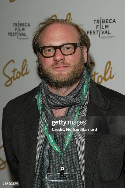 Director Craig Teper arrives at the Stoli Film Pioneer Award Presentation to Director Darren Aronofsky at Tribeca Grand Hotel on April 26, 2010 in...