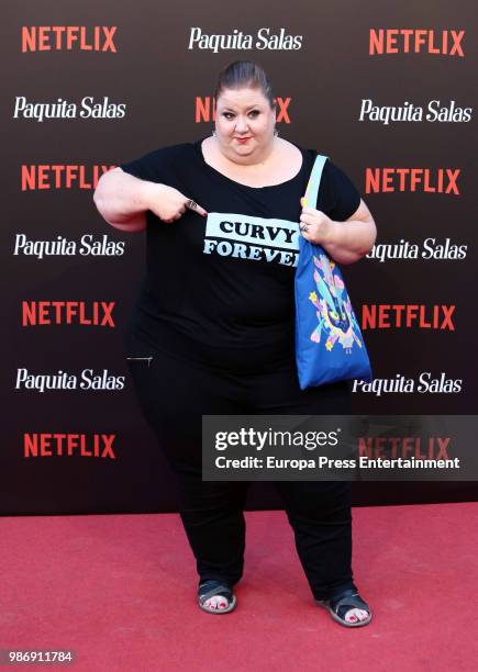 Itziar Castro attends World Premiere of Netflix's Paquita Salas Season 2 on June 28, 2018 in Madrid, Spain.