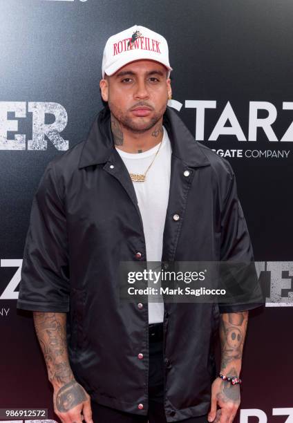 Rapper Nathanial De La Rosa attends the "Power" Season 5 Premiere at Radio City Music Hall on June 28, 2018 in New York City.