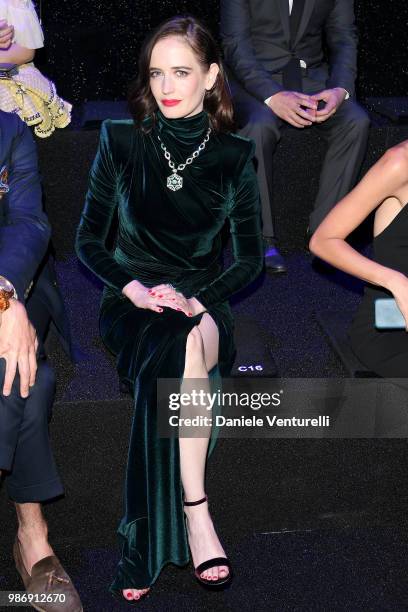 Eva Green attends BVLGARI Dinner & Party at Stadio dei Marmi on June 28, 2018 in Rome, Italy.