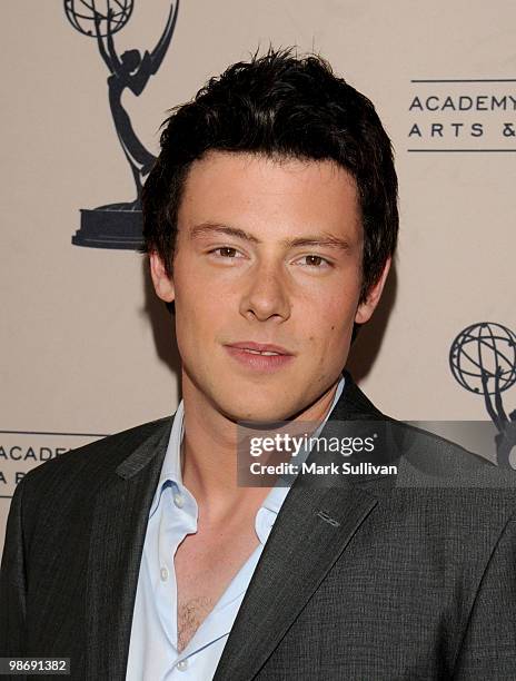 Actor Cory Monteith arrives for An Evening With "Glee" at Leonard H. Goldenson Theatre on April 26, 2010 in North Hollywood, California.