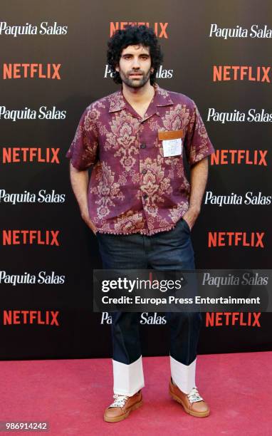 Tamar Novas attends World Premiere of Netflix's Paquita Salas Season 2 on June 28, 2018 in Madrid, Spain.