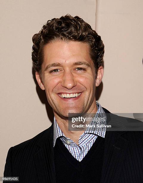 Actor Matthew Morrison arrives for An Evening With "Glee" at Leonard H. Goldenson Theatre on April 26, 2010 in North Hollywood, California.