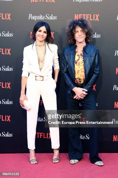 Goya Toledo and Craig Ross attend World Premiere of Netflix's Paquita Salas Season 2 on June 28, 2018 in Madrid, Spain.
