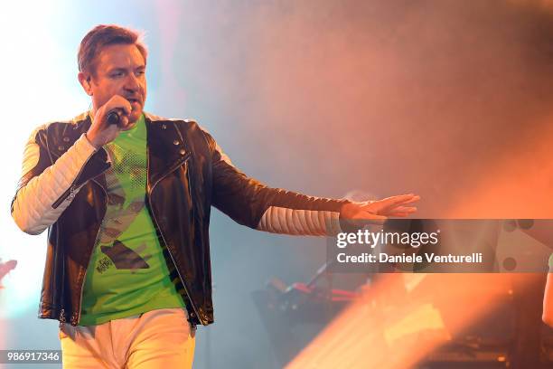 Duran Duran perform during BVLGARI Dinner & Party at Stadio dei Marmi on June 28, 2018 in Rome, Italy.