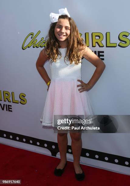 Actress Brooklyn Robinson attends the Gen-Z Studio Brat's premiere of "Chicken Girls" at The Ahrya Fine Arts Theater on June 28, 2018 in Beverly...