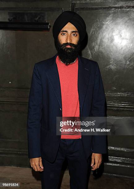 Waris Ahluwalia attends the Art Ruby dinner to celebrate Richard Phillips at The Lion on April 26, 2010 in New York City.