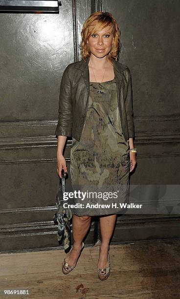 Oksana Baiul attends the Art Ruby dinner to celebrate Richard Phillips at The Lion on April 26, 2010 in New York City.