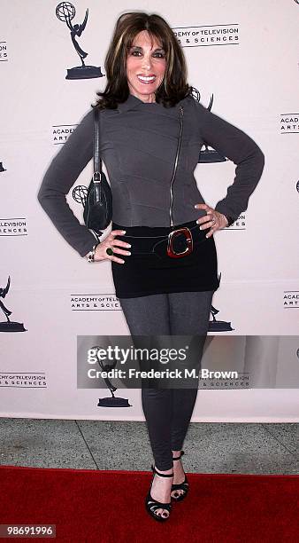 Actress Kate Linder attends the Academy of Television Arts and Sciences' Evening with "Glee" at the Leonard H. Goldenson Theatre on April 26, 2010 in...