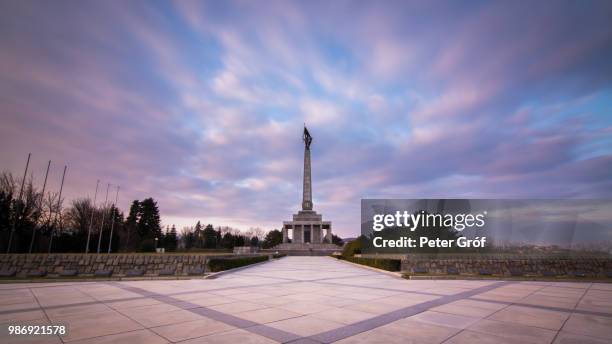 slavin memorial & cemetery - slovakia monuments stock pictures, royalty-free photos & images