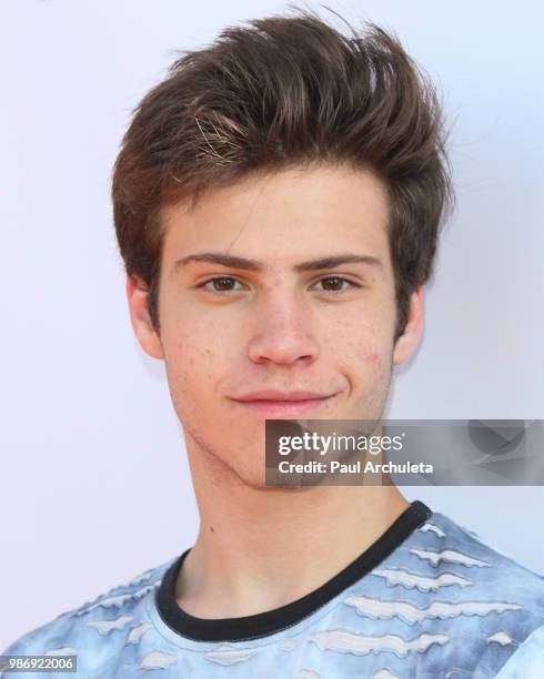 Actor Lofton Shaw attends the Gen-Z Studio Brat's premiere of "Chicken Girls" at The Ahrya Fine Arts Theater on June 28, 2018 in Beverly Hills,...