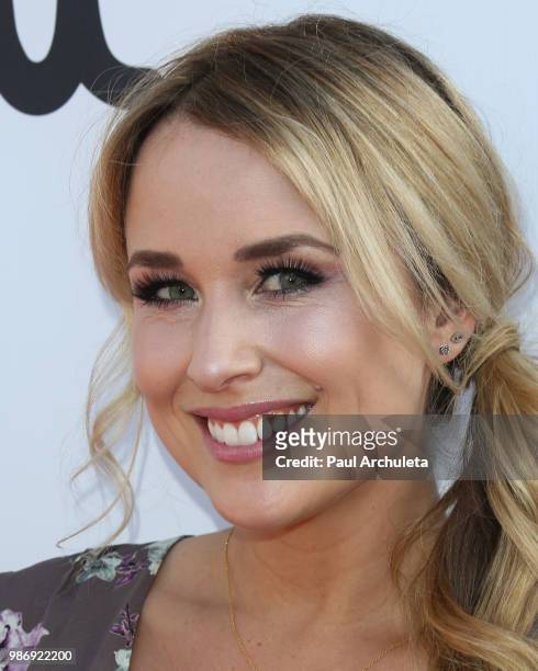 Actress Alex Rose Wiesel attends the Gen-Z Studio Brat's premiere of "Chicken Girls" at The Ahrya Fine Arts Theater on June 28, 2018 in Beverly...
