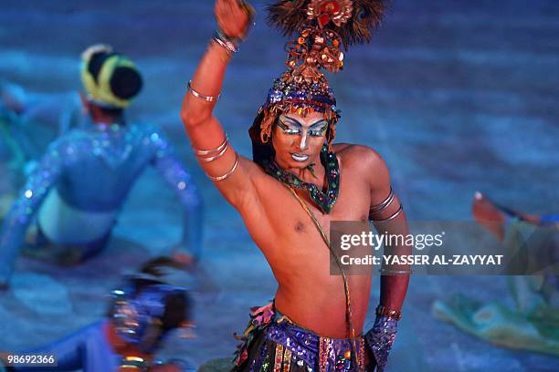 Member Sri Lankan troupe from "Chandana Wickramasinghe and the Dancers Guild" present a dance show entitled "Sri Lak Rangana", a fusion between...