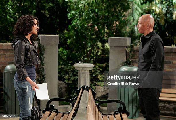 Shannon Kane and JR Martinez in a scene that airs the week of May 3, 2010 on Disney General Entertainment Content via Getty Images Daytime's "All My...
