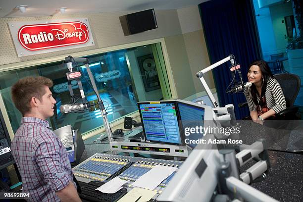 Hollywood Records' Demi Lovato, star of "Sonny With A Chance" and the highly anticipated "Camp Rock 2 The Final Jam," joined Radio Disney's Ernie D...