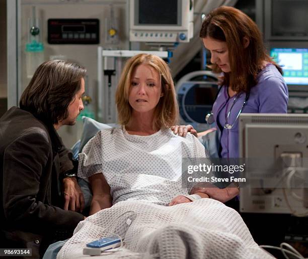 Michael Easton , Susan Haskell and extra in a scene that airs the week of April 19, 2010 on Disney General Entertainment Content via Getty Images...