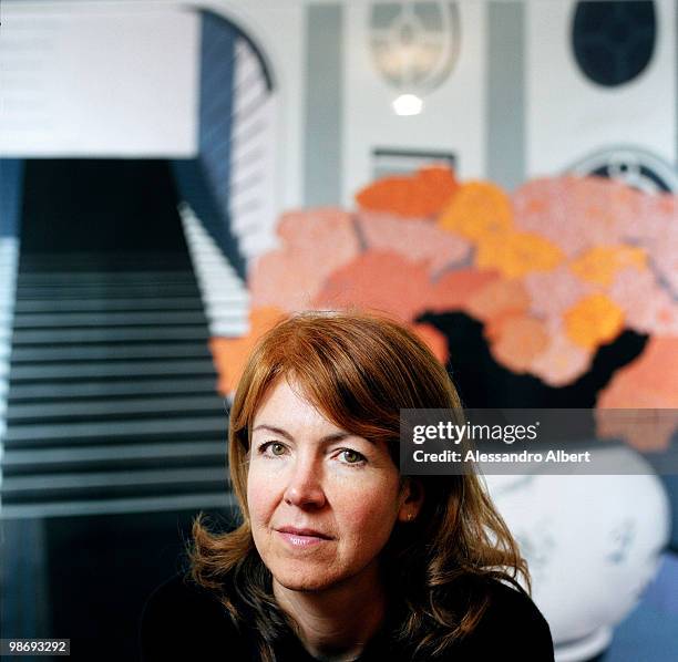 The Art dealer Monica De Cardenas poses for a portrait session in his gallery in Milan on December 19, 2006