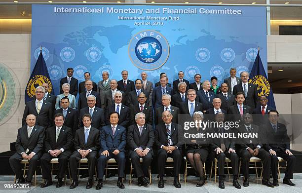 Brazil's Finance Minister Guido Mantega, Canada's Finance Minister Jim Flaherty, US Treasury Secretary Tim Geithner, South Korean Finance Minister...