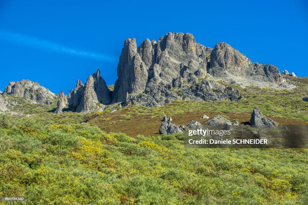 Spain, Cantabria, National Park of los Picos de Europa, Mirador del Corso near the saddle San Glorio
