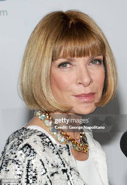 Anna Wintour, editor-in-chief of American Vogue, attends the 45th Annual National Magazine Awards at Alice Tully Hall, Lincoln Center on April 22,...