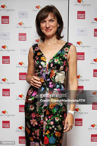 Fiona Bruce attends the "Newsroom?s Got Talent" event held in aid of Leonard Cheshire Disability and Helen & Douglas House at Vinopolis on September...
