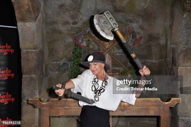 Barbara Engel during the 'Horror Hour - Licht aus, Alptraum an!' premiere at Berlin Dungeon on June 28, 2018 in Berlin, Germany.