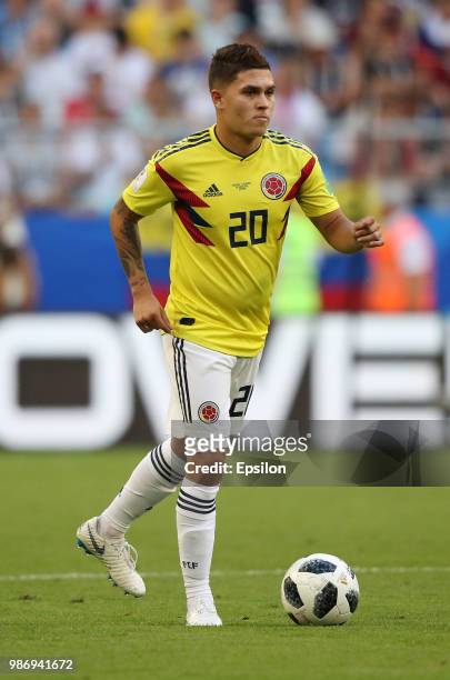 Juan Quintero of Colombia during the 2018 FIFA World Cup Russia group H match between Senegal and Colombia at Samara Arena on June 28, 2018 in...