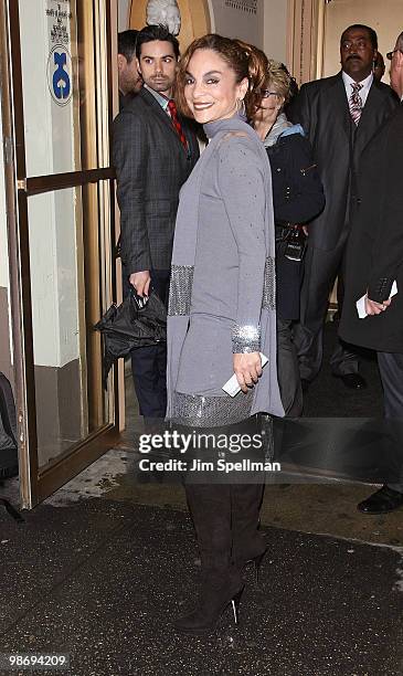 Actress Jasmine Guy attends the opening night of "Fences" on Broadway at the Cort Theatre on April 26, 2010 in New York City.