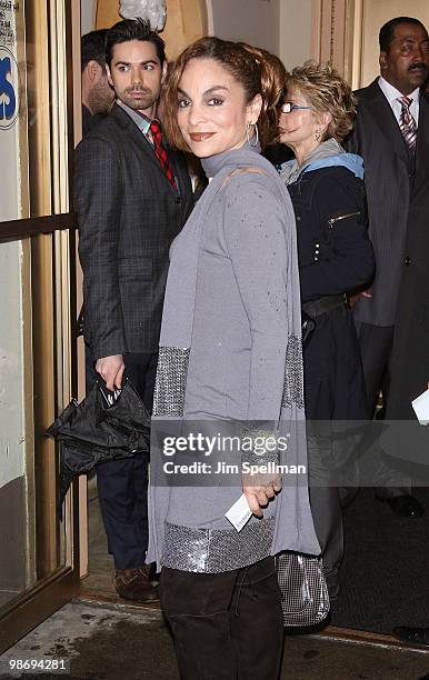 Actress Jasmine Guy attends the opening night of "Fences" on Broadway at the Cort Theatre on April 26, 2010 in New York City.