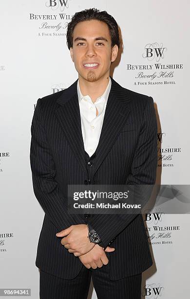 Olympic Speed Skater Apolo Ohno attends the Pre-Oscar Poolside Party benefiting The Red Cross Haiti & Chile Relief Fund at the Beverly Wilshire -...