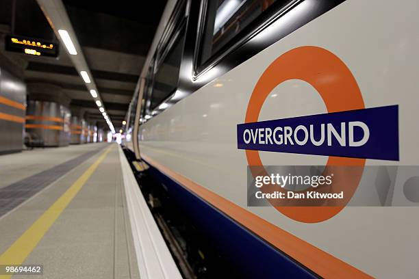 General view of the platform at Dalston Junction which forms part of the new East London overground rail link at Dalston Junction on April 27, 2010...