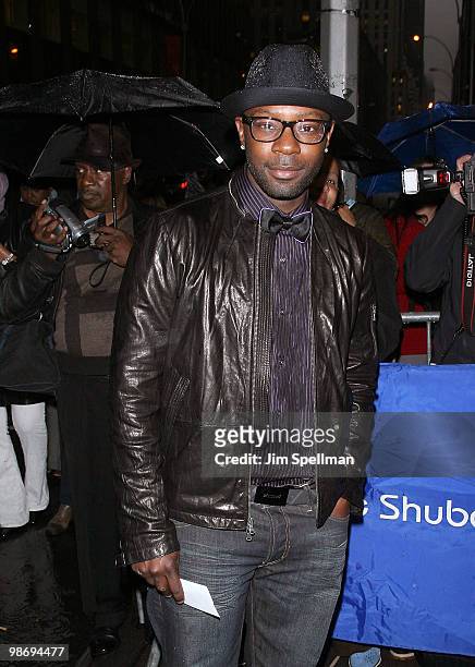 Actor Nelson Ellis attends the opening night of "Fences" on Broadway at the Cort Theatre on April 26, 2010 in New York City.
