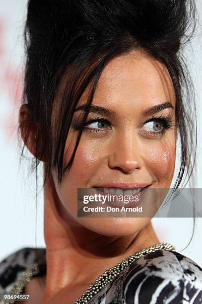 Megan Gale attends the premiere of "I Love You Too" at Event Cinemas George Street on April 27, 2010 in Sydney, Australia.