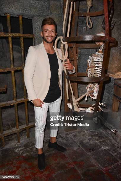 Domenico de Cicco during the 'Horror Hour - Licht aus, Alptraum an!' premiere at Berlin Dungeon on June 28, 2018 in Berlin, Germany.